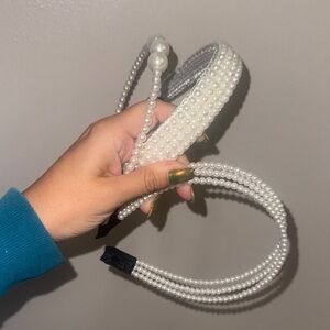 Elegant Pearl Headbands Set